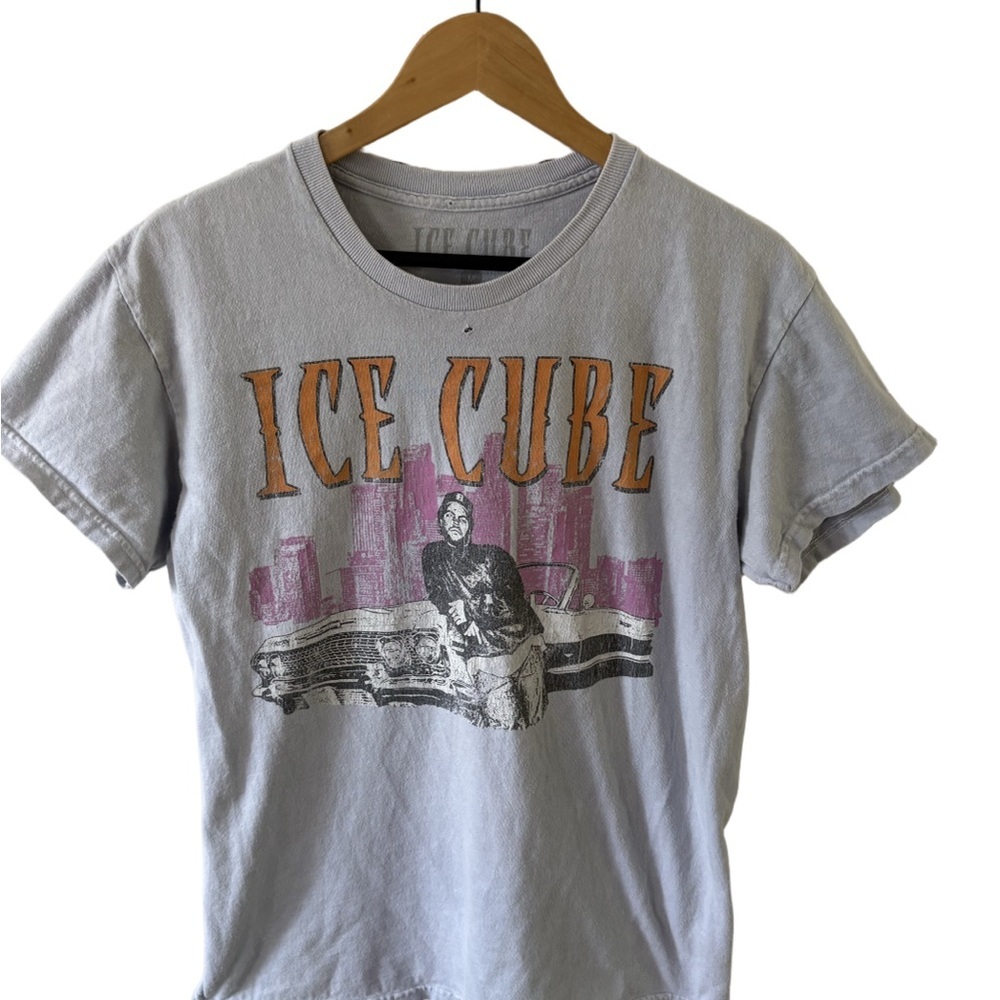 Ice Cube Graphic Men's T-Shirt - Light Gray